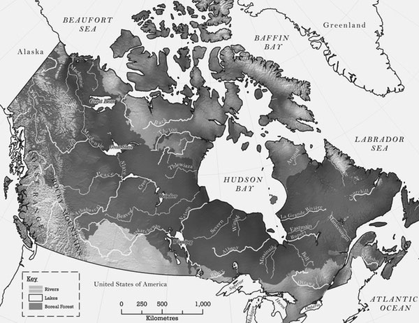 Physical Map of Canada SARA LORENO Swift Runner executed for cannibalism - photo 4