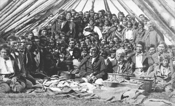 Cree feast at Rupert House now known as Wakaganish Quebec 1869 On February - photo 7