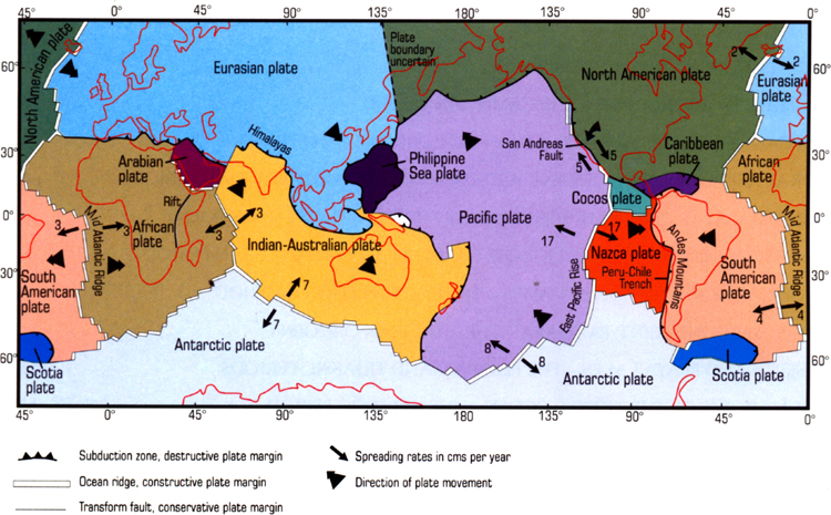 FIG 1 Plates and plate boundaries of the present day world After Plummer and - photo 2