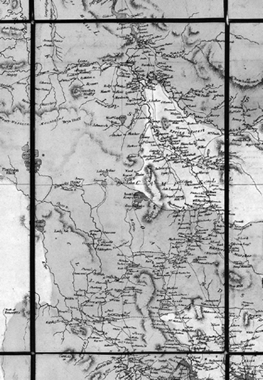 Detail of Scotts map 1830 showing the western midlands Allport Library and - photo 4