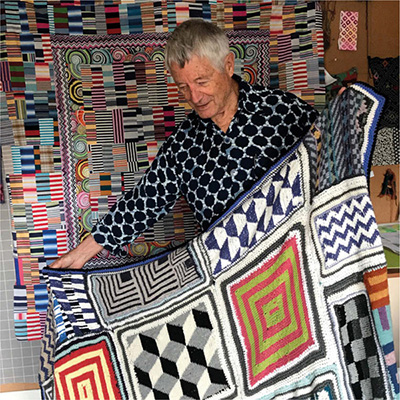 KAFFE FASSETT IN THE STUDIO A fabric collage of my large florals cut and - photo 5