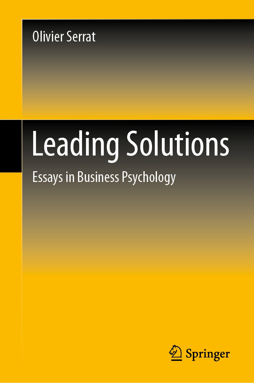 Book cover of Leading Solutions Olivier Serrat Leading Solutions Essays - photo 1