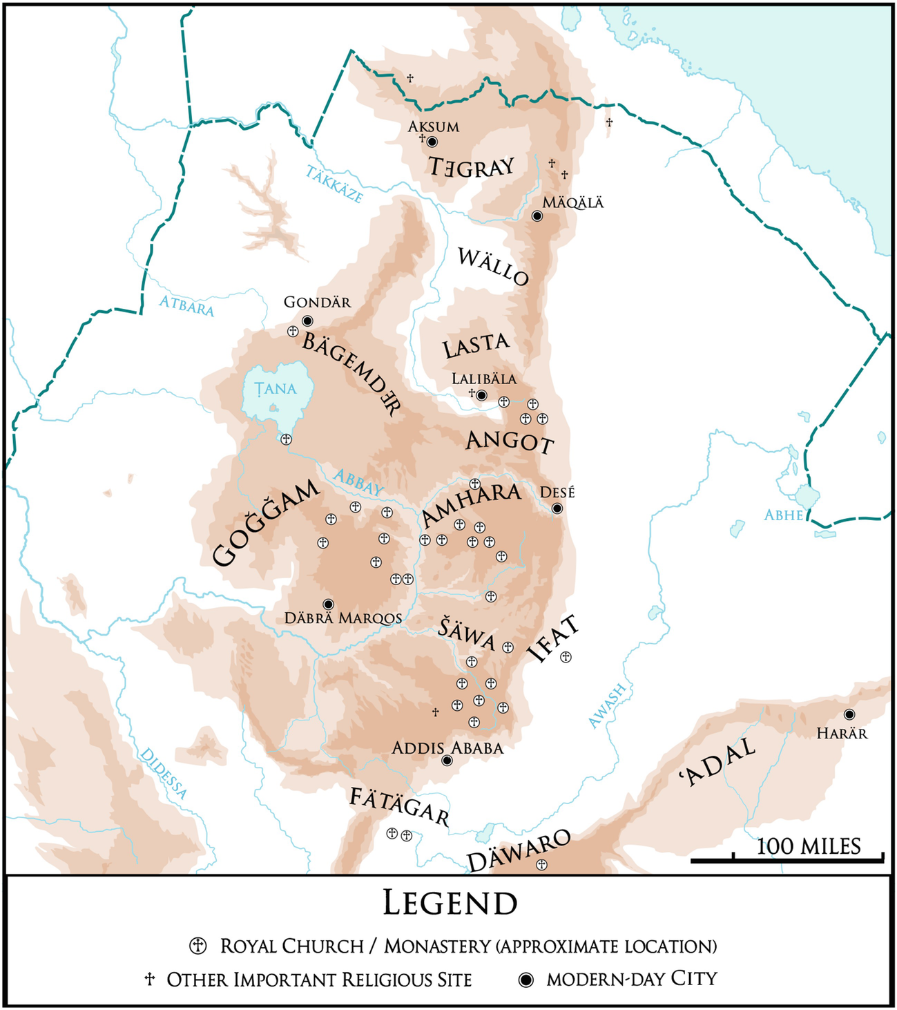 Map 1 Late medieval Solomonic Ethiopia and its environs - photo 4