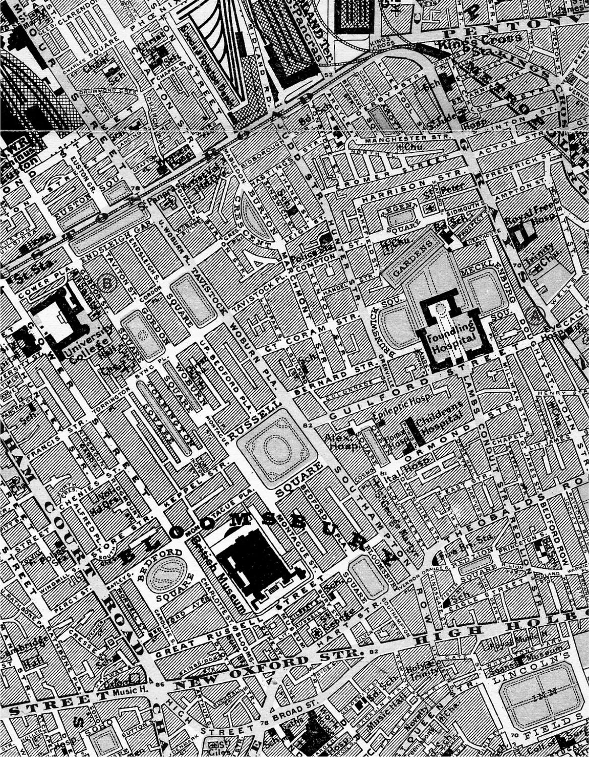 1897 map by Edward Stanford showing the location of Charlotte Mews first two - photo 4