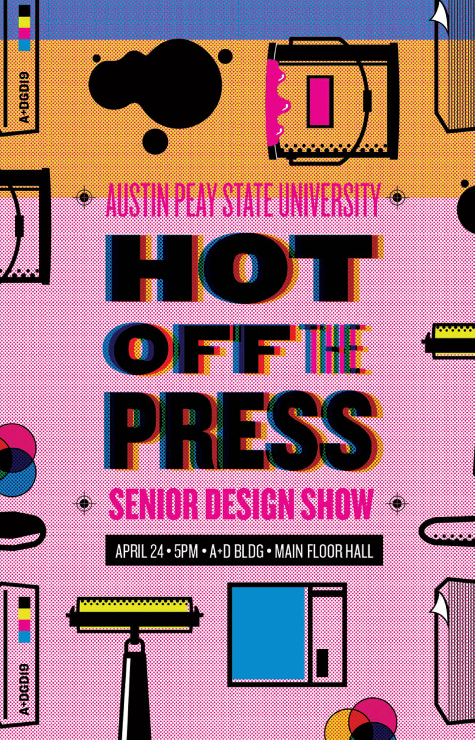 Typographic layout for the 2019 Senior Design Show at Austin Peay State - photo 4