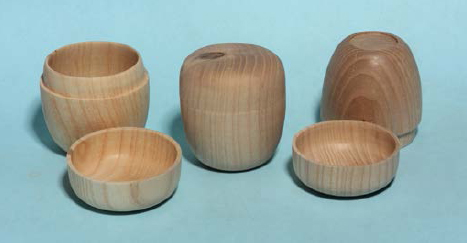 Figure 11 Three Japanese-style tea caddies turned from European ash Fraxinus - photo 5