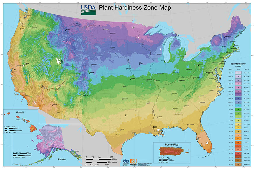 Credit USDA Plant Hardiness Zone Map 2012 Agricultural Research Service - photo 4