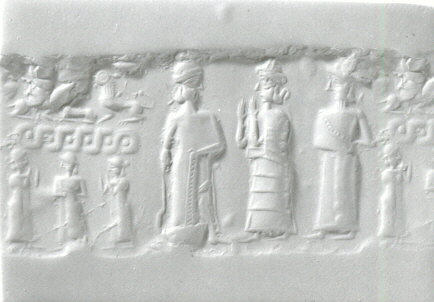 A Mitanni cylinder seal The Late Bronze Age Near East c 1500-1200 BCE was - photo 3