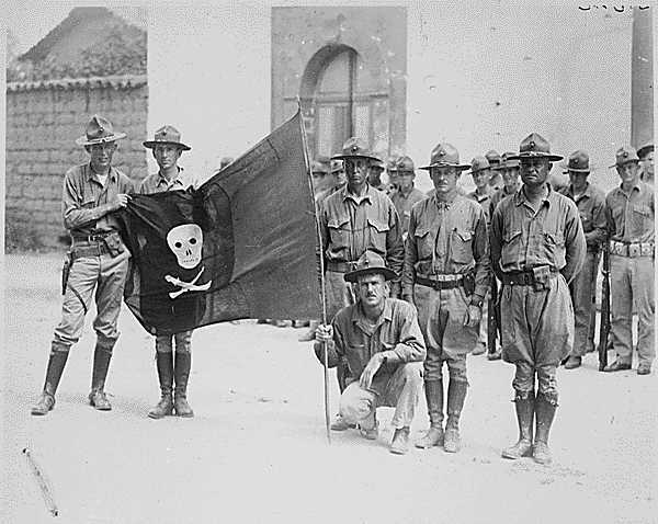 A picture of Marines holding Augusto Csar Sandinos flag in the 1930s I will - photo 3