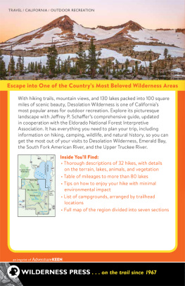 Jeffrey P. Schaffer - Desolation Wilderness and the South Lake Tahoe Basin