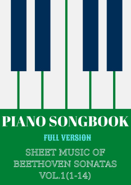 Mahmudov Sakit - PIANO SONGBOOK | SHEET MUSIC OF BEETHOVEN SONATAS VOL.1(1-14)