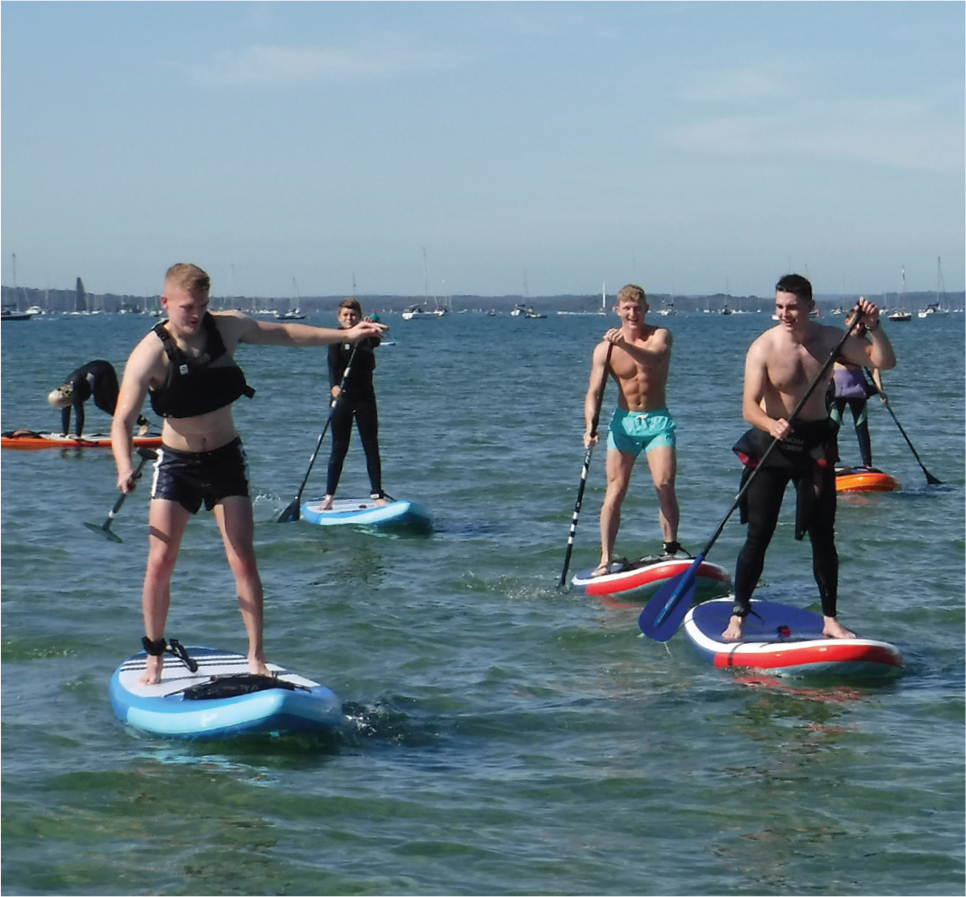 Try to improve your standing in a group Aloha SUP surfers Kauai Hawaii - photo 6