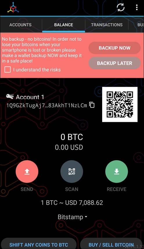 No backup no bitcoins So back em up The next step is to make a backup of your - photo 2