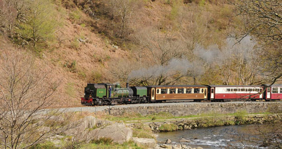 Garratt No 143 traverses an embankment built by the Portmadoc Beddgelert - photo 3