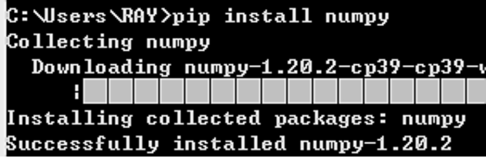 9 Congratulation NumPy has installed successfully Set Up Python Editor - photo 4