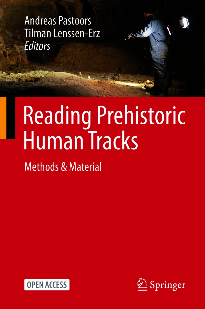 Book cover of Reading Prehistoric Human Tracks Editors Andreas Pastoors - photo 1