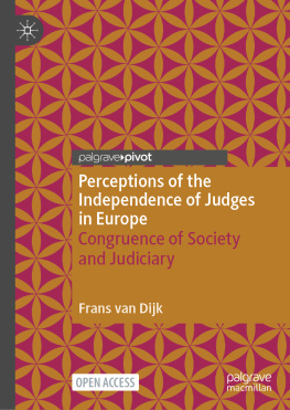 Frans van Dijk - Congruence of Society and Judiciary