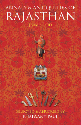 James Tod - Annals & Antiquities of Rajasthan