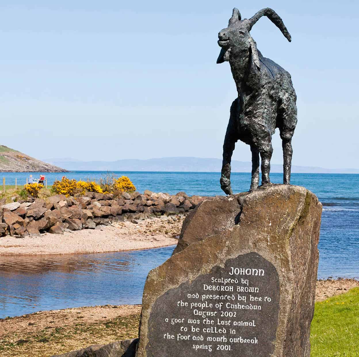 The Glens of Antrim A goat sculpture at Cusdendun represents the magic of the - photo 10