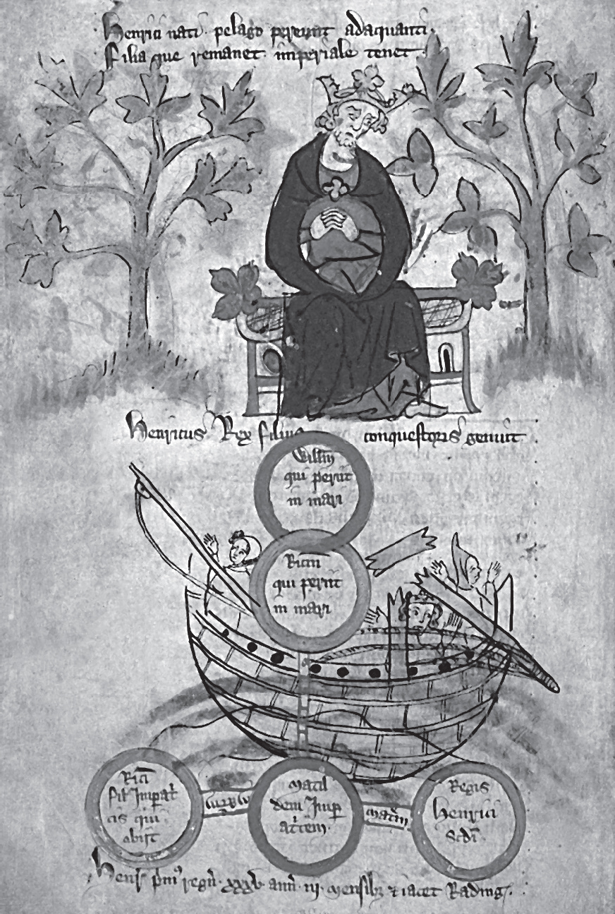 Henry I above an image of the White Ship Disaster The death of William Adelin - photo 3