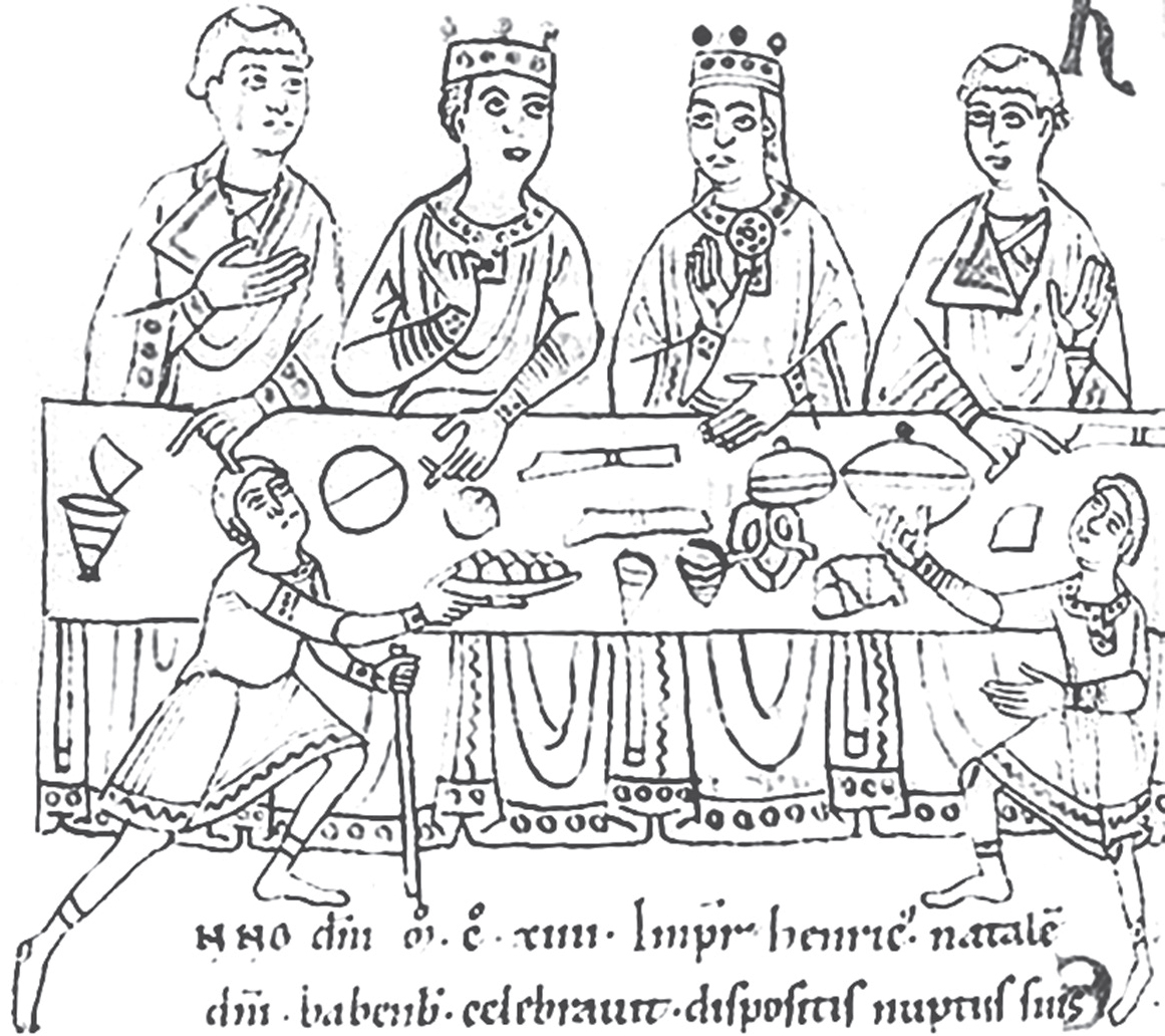 Empress Matilda at a feast with her first husband Holy Roman Emperor Henry V - photo 4