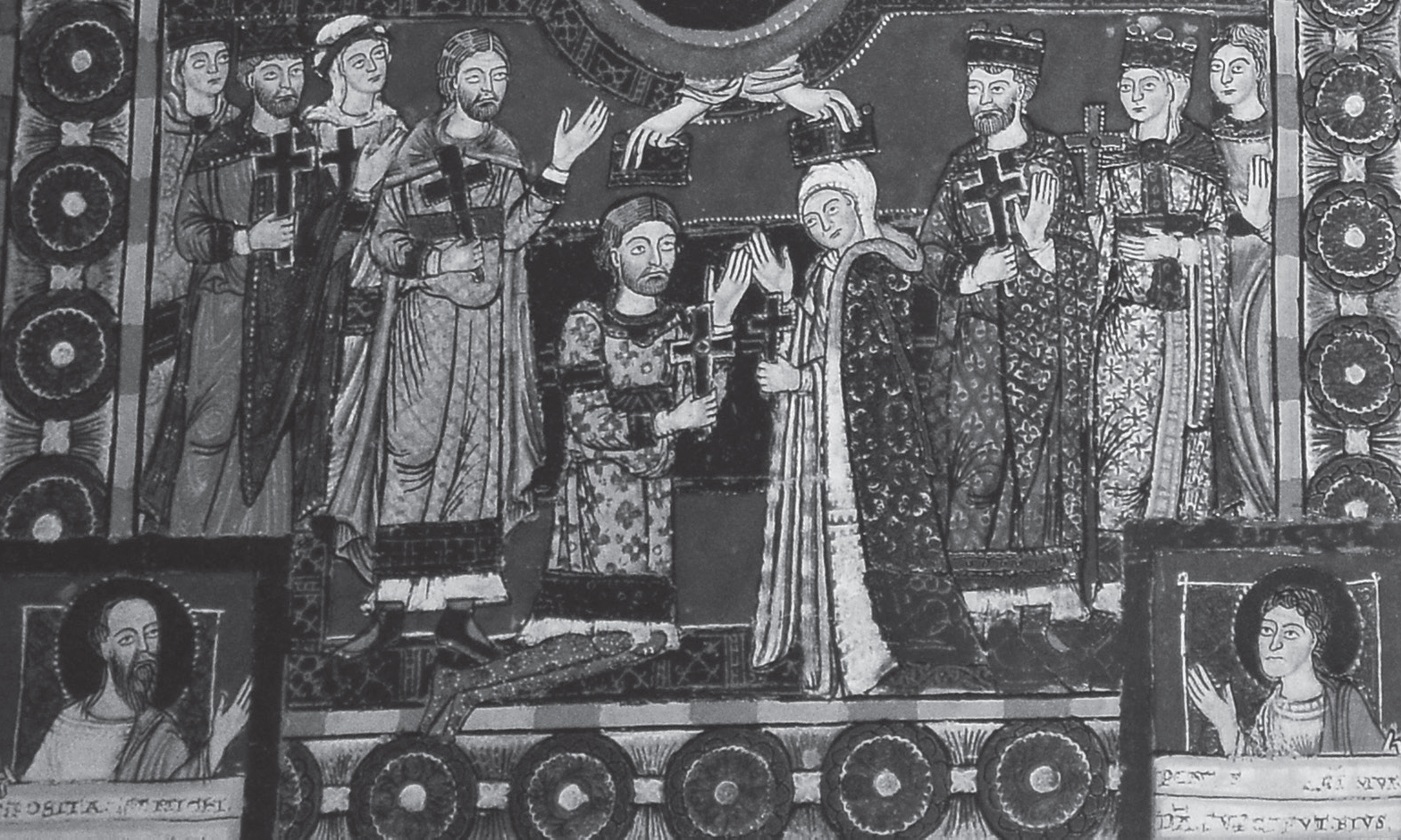 Empress Matilda and Holy Roman Emperor Henry V receiving their crowns via - photo 7