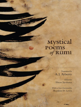 Jalal al-Din Rumi - Mystical Poems of Rumi