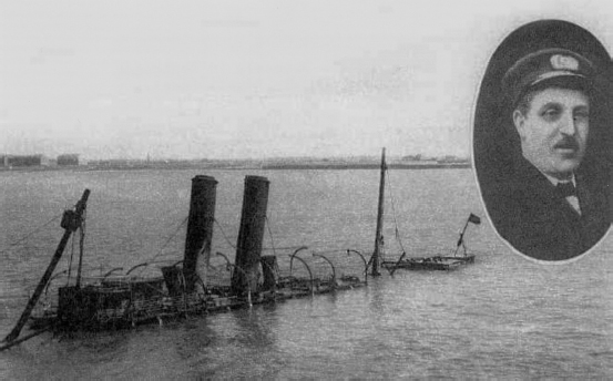 Wreck of the Brussels in Zeebrugge harbour Captain Fryatt inset Postcard - photo 6