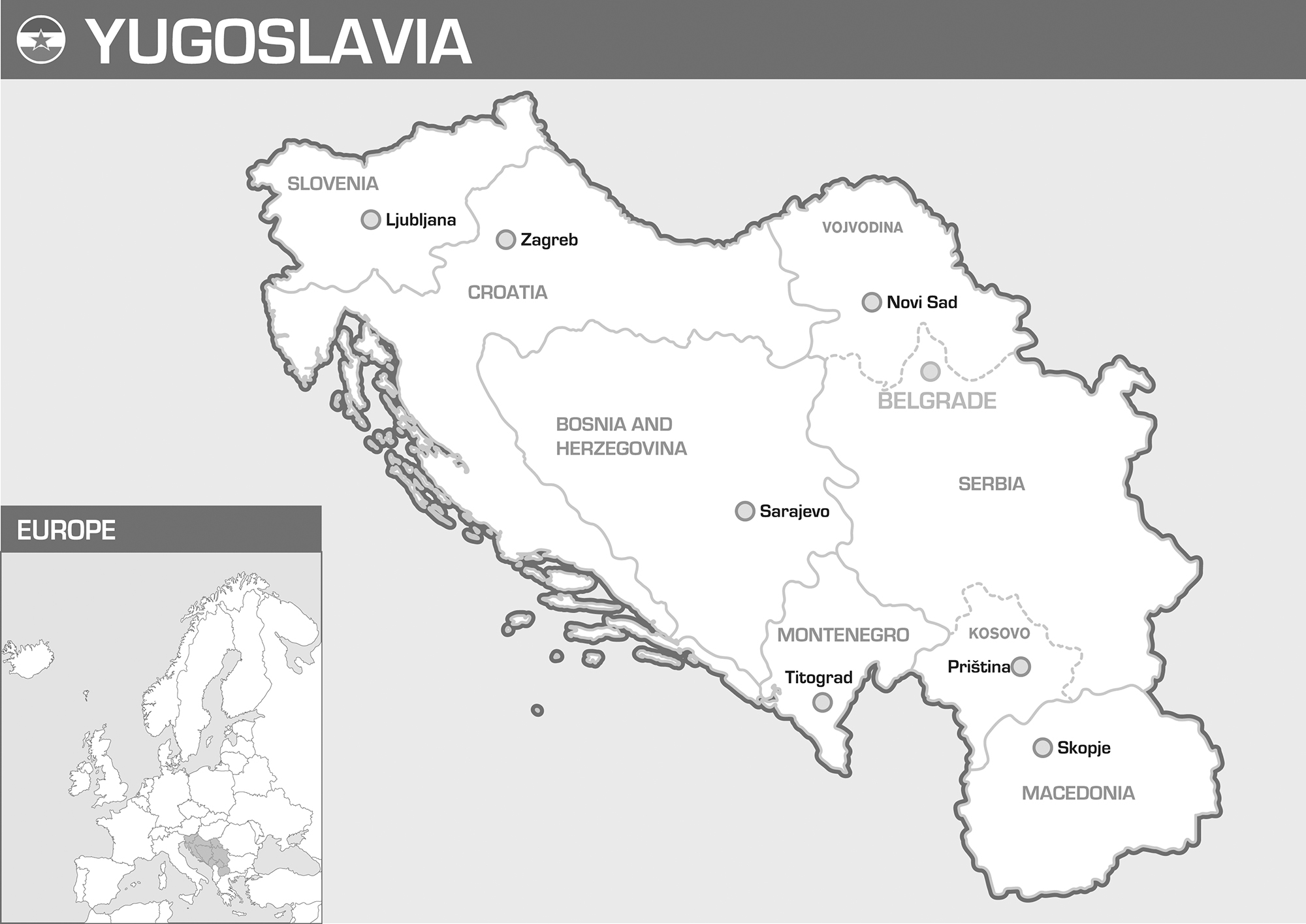 Yugoslavia as it was in the 1980s Following the wars this region is now - photo 4