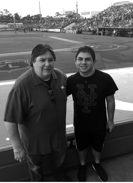 My nephew Dominic and me at a Mets preseason game in Port St Lucie Florida - photo 3