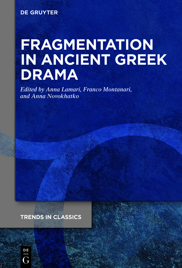 Trends in Classics - Supplementary Volumes Edited by Franco Montanari Antonios - photo 1