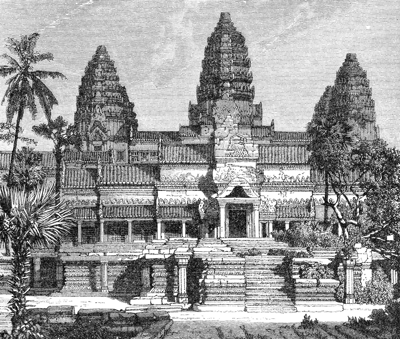 The 12th-century temple complex of Angkor Wat in Cambodia displays the splendor - photo 5