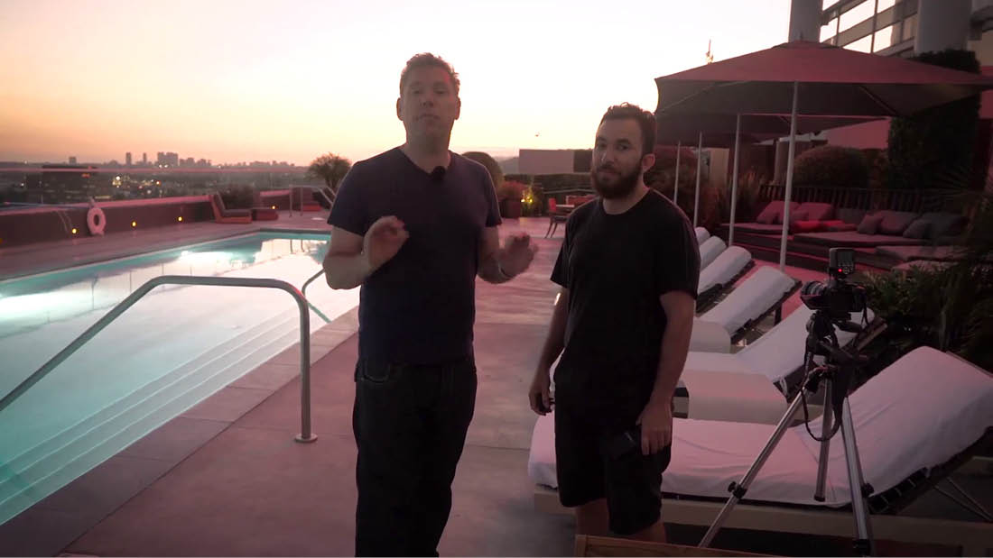 Here we are at the top of a beautiful hotel in California my friend Alex and - photo 4