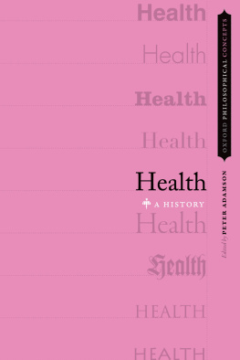 Peter Adamson Health: A History
