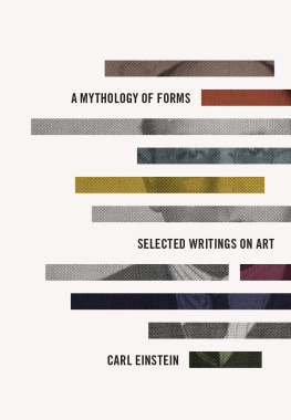 Carl Einstein Selected Writings on Art