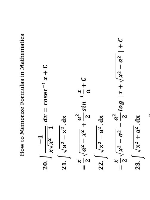 Math Formulas How To Memorize Them With Tips And Hacks Tips For Maths Exam - photo 35