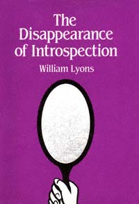 title The Disappearance of Introspection author Lyons William E - photo 1