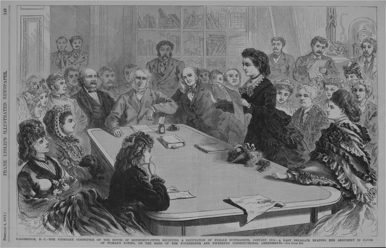 1871 image from Frank Leslies Illustrated Newspaper depicting political - photo 2