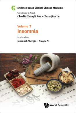 Johannah Shergis - Evidence-based Clinical Chinese Medicine - Volume 7: Insomnia