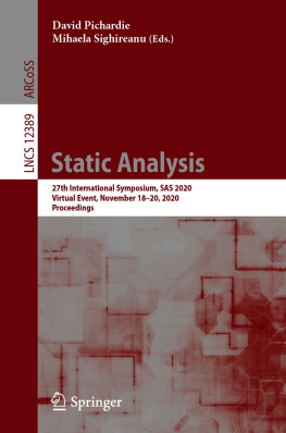 David Pichardie (editor) - Static Analysis: 27th International Symposium, SAS 2020, Virtual Event, November 18–20, 2020, Proceedings