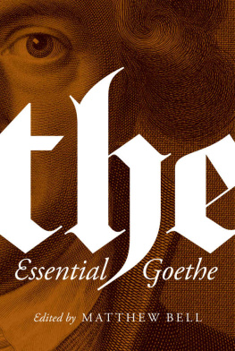 Johann Wolfgang von Goethe - The Essential Goethe