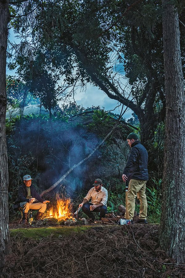 Thats me on the right on the remote Japanese island of Yakushima with the axe - photo 17