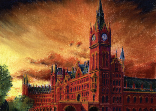 St Pancras Station London George Gilbert Scotts Midland Hotel is a Gothic - photo 5