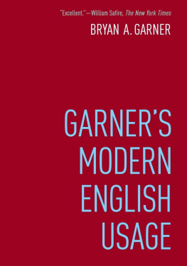 Bryan Garner - Garners Modern English Usage