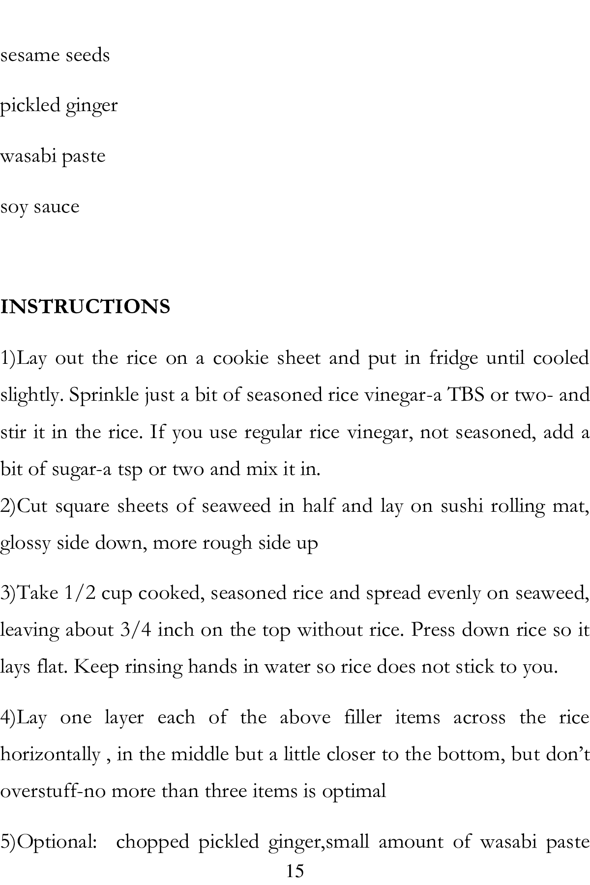 Sushi Roll Recipes Making Homemade Japanese Sushi Rolls Sushi Cookbook - photo 14