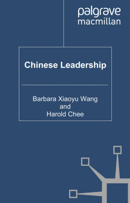 Barbara Xiaoyu Wang - Chinese Leadership