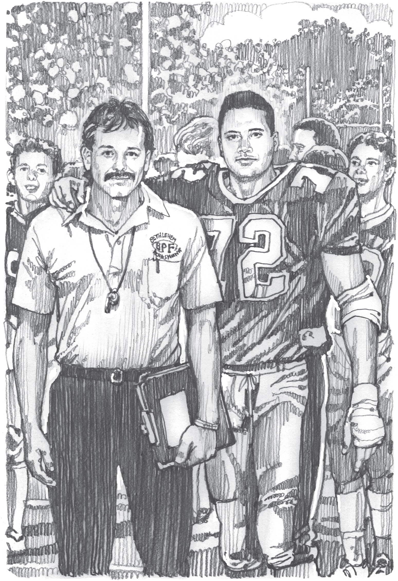 Dwayne and Coach Cwik In his senior year he was named an all-American while - photo 6