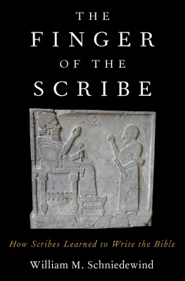 William M. Schniedewind The Finger of the Scribe