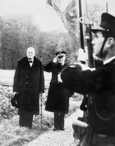 Seen here with Winston Churchill in northern France at a ceremony during the - photo 15