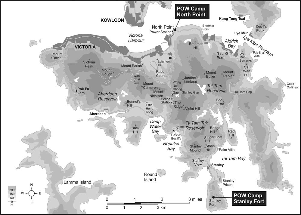 Map of the Battle of Hong Kong MB Andrew age 14 with his grandfather and - photo 1